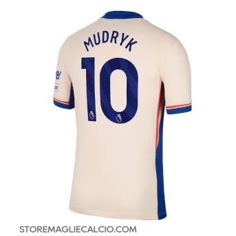Chelsea Mykhailo Mudryk #10 Maglia Gara Trasferta Repliche 2024-25